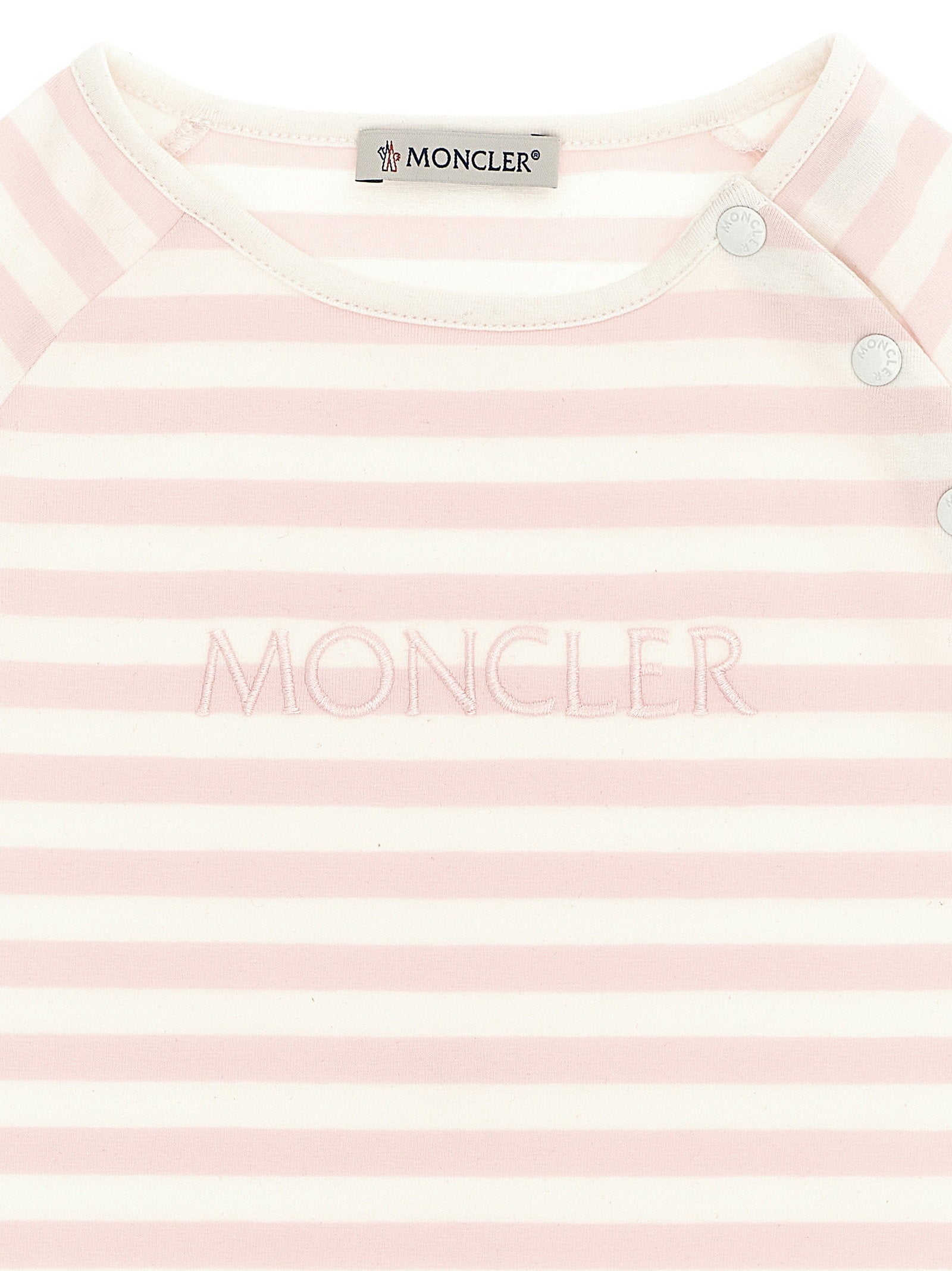 Moncler Enfant Striped T-shirt – 92% cotton, 8% elastane - view 3