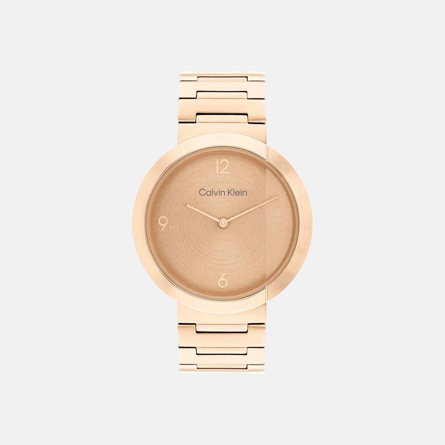 Calvin Klein Ck Eccentric Unisex Quartz Rose Gold Dial Analog Stainless Steel Watch 25200291