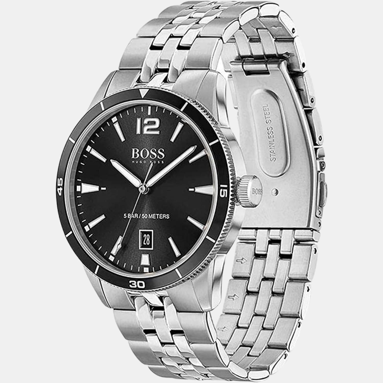 Boss Drifter Men Quartz Black Dial Analog Stainless Steel Watch 1513911 - view 2