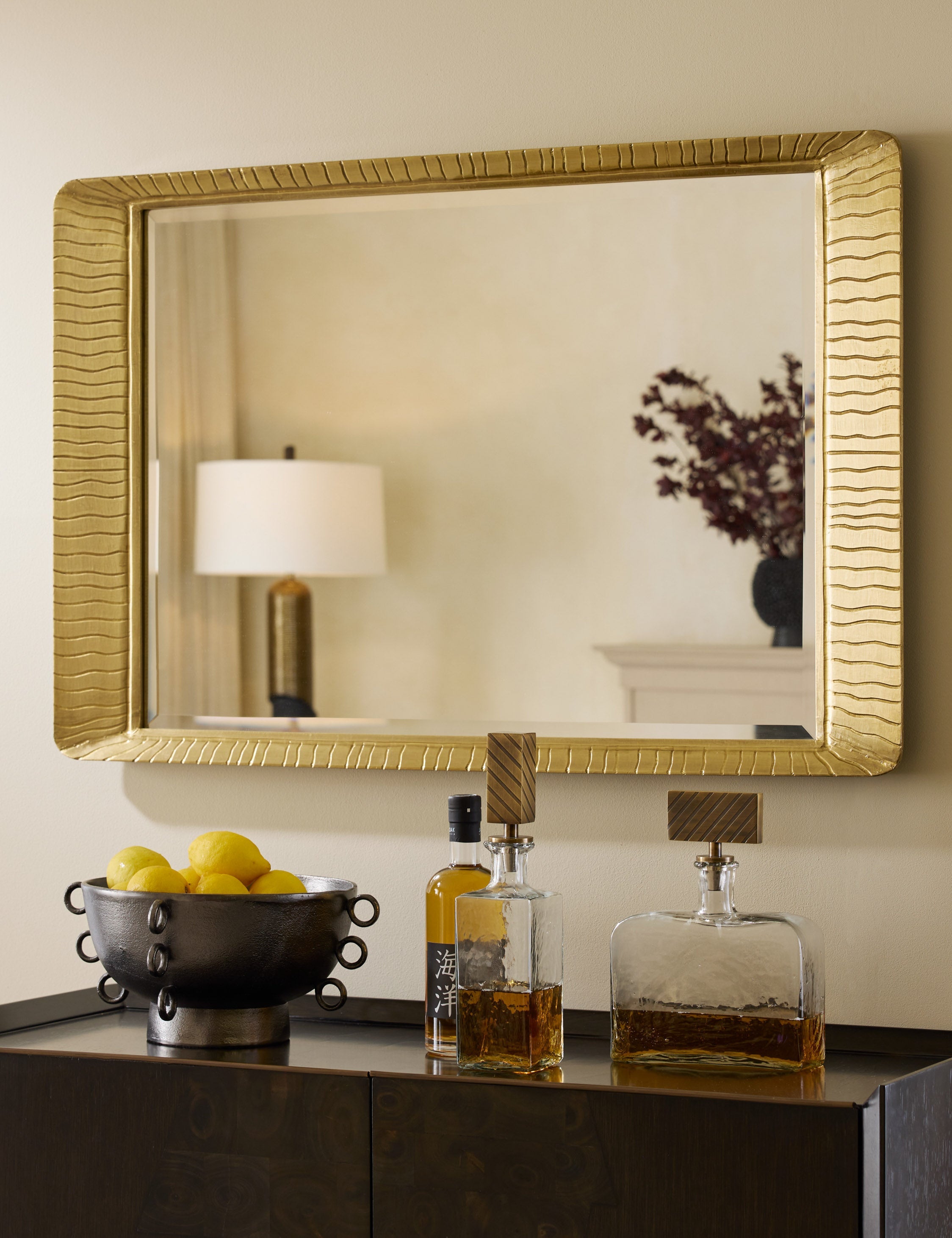 Lulu and Georgia Hart Mirror by Arteriors – Gold - view 3
