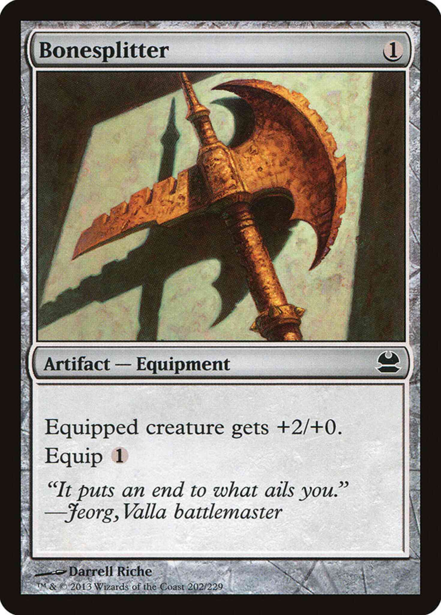 Bonesplitter 202 modern – Magic Bonesplitter [202] [Modern Masters] [Non-Foil]