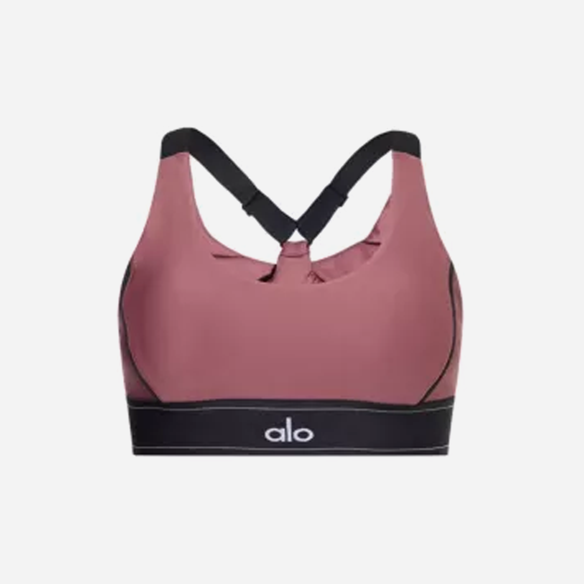 Alo Yoga Airlift Suit Up Branded-Underband Stretch-Jersey Bra
