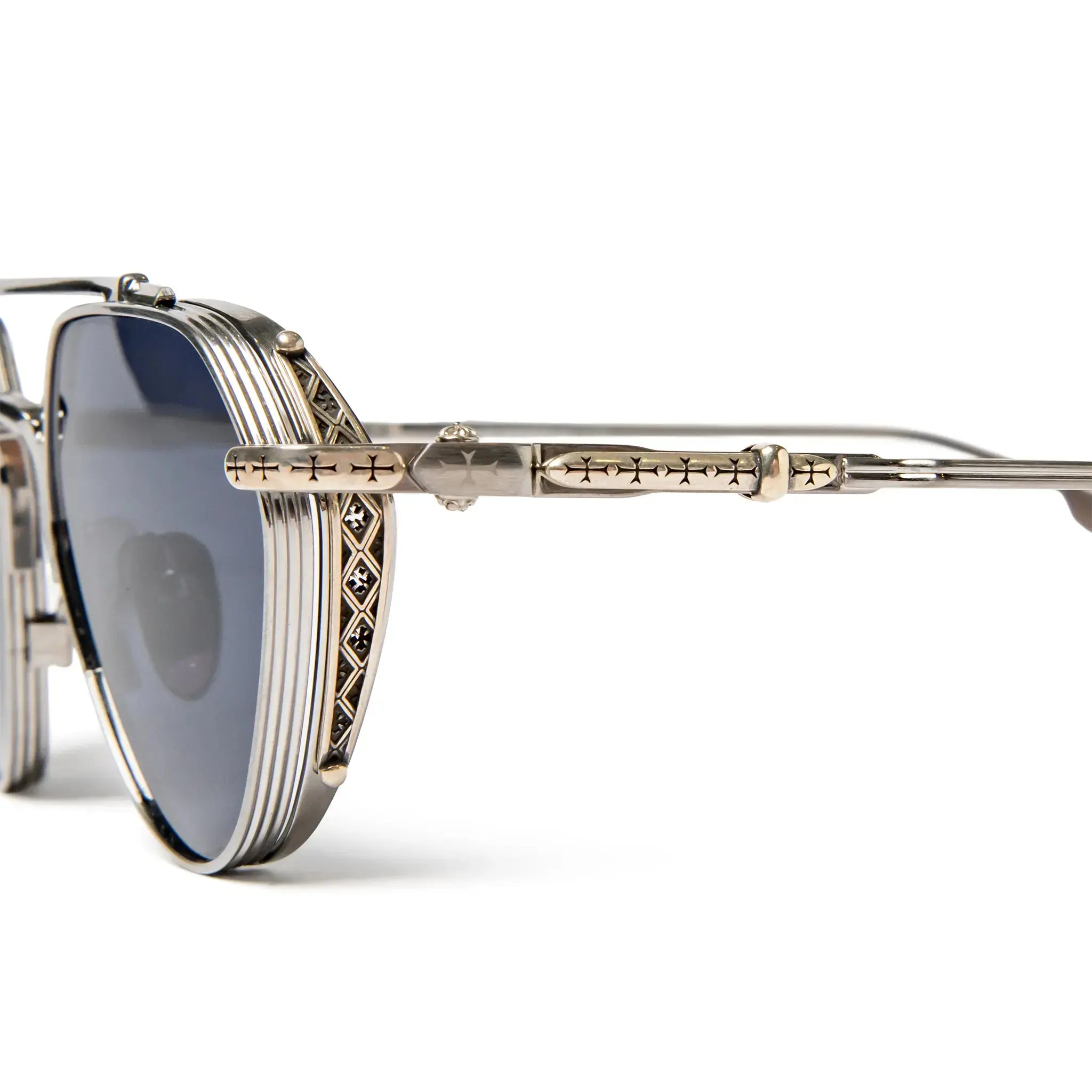 Chrome Hearts Free Ride Brushed Alloy Sunglasses - view 8