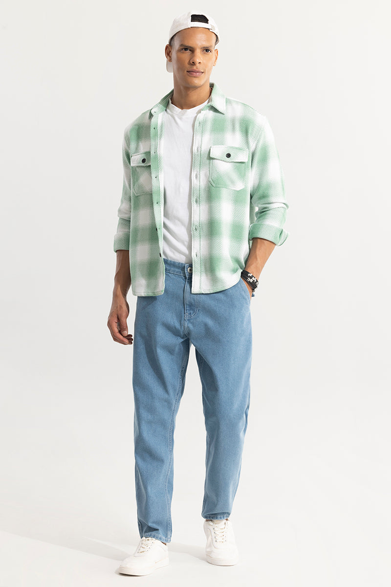 SNITCH Colossal Checks Green Shirt - view 3