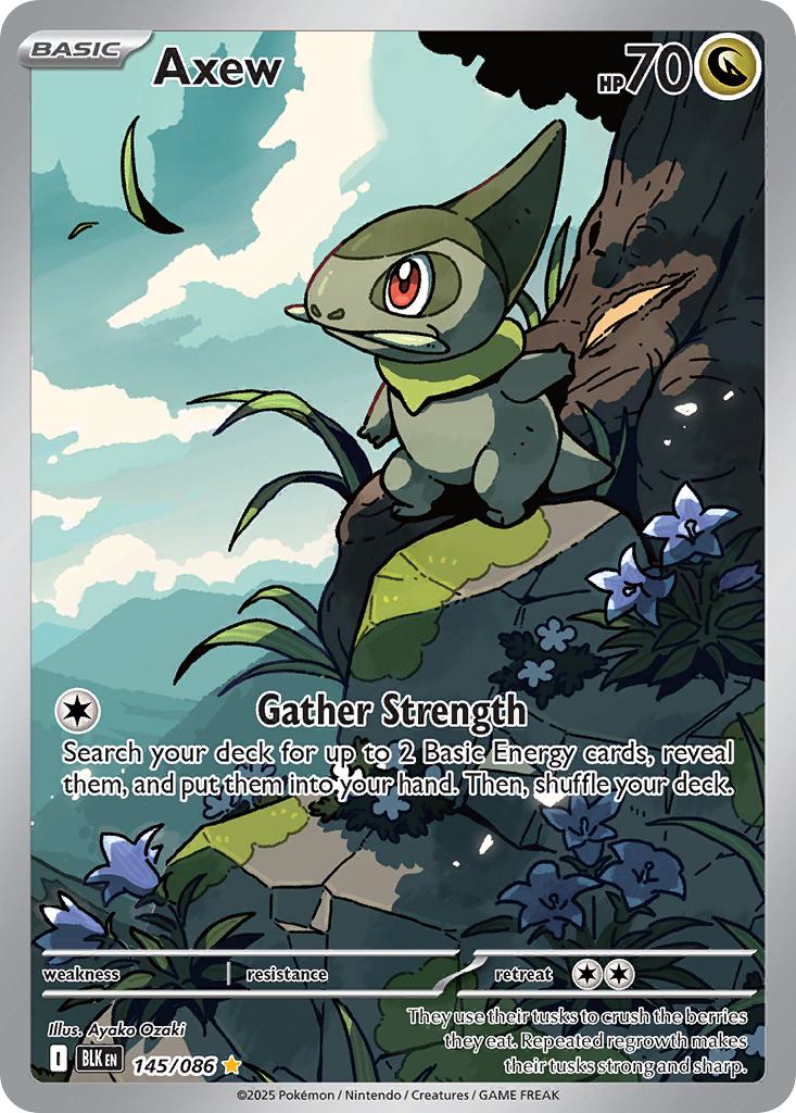 Illustration rare sv105b-145 – Pokémon Axew - 145/086 - Illustration Rare [sv105b-145] [Ultra]