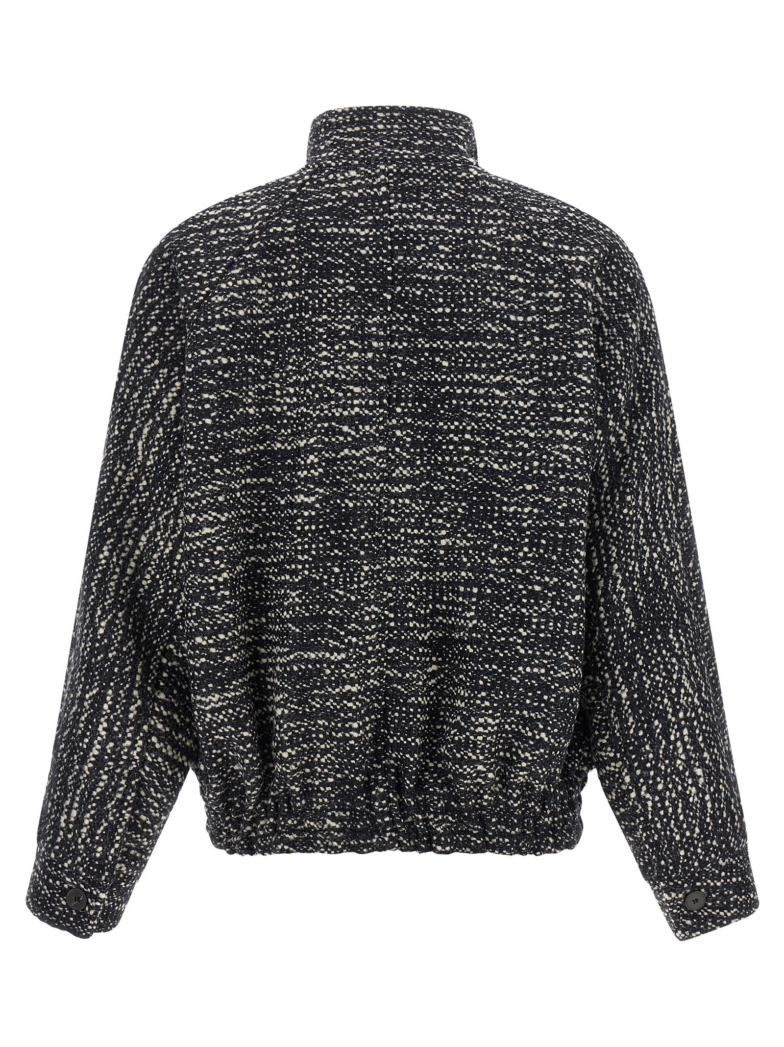Darkpark Lee Bouclé Wool Bomber Jacket - view 2