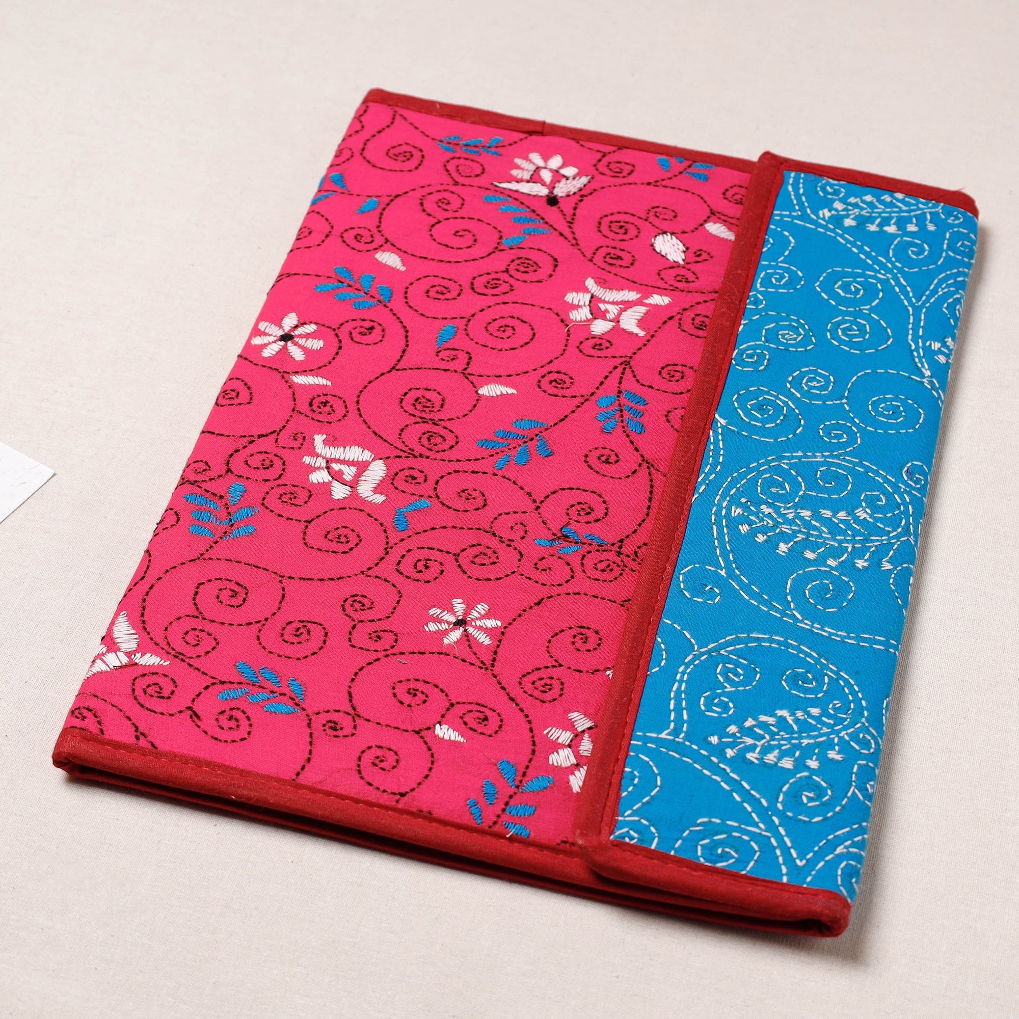 ASALKAAR Bengal Kantha Work Handcrafted File Folder - view 2