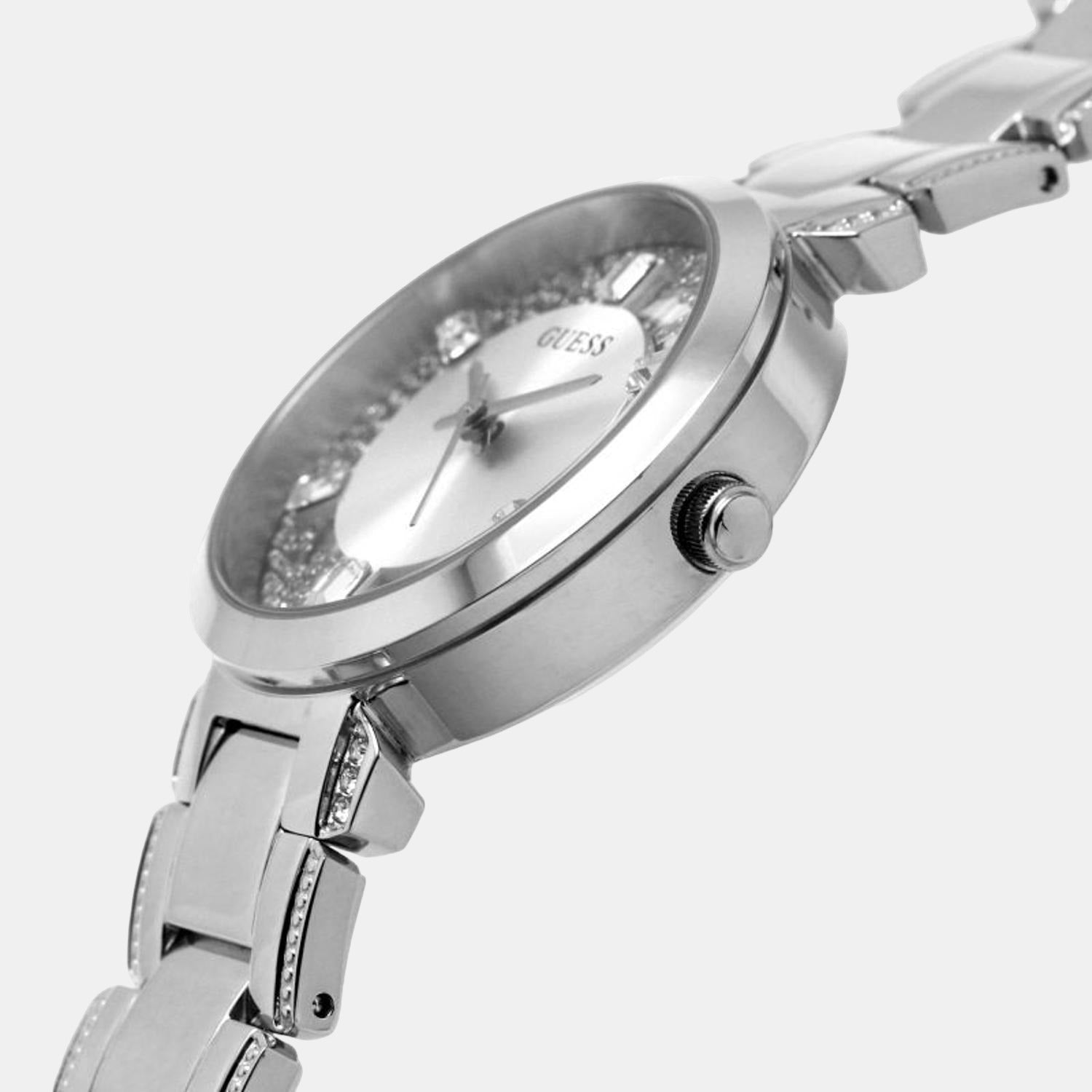 Guess Crystal Clear Women Quartz Silver Dial Analog Stainless Steel Watch GW0470L1 - view 6