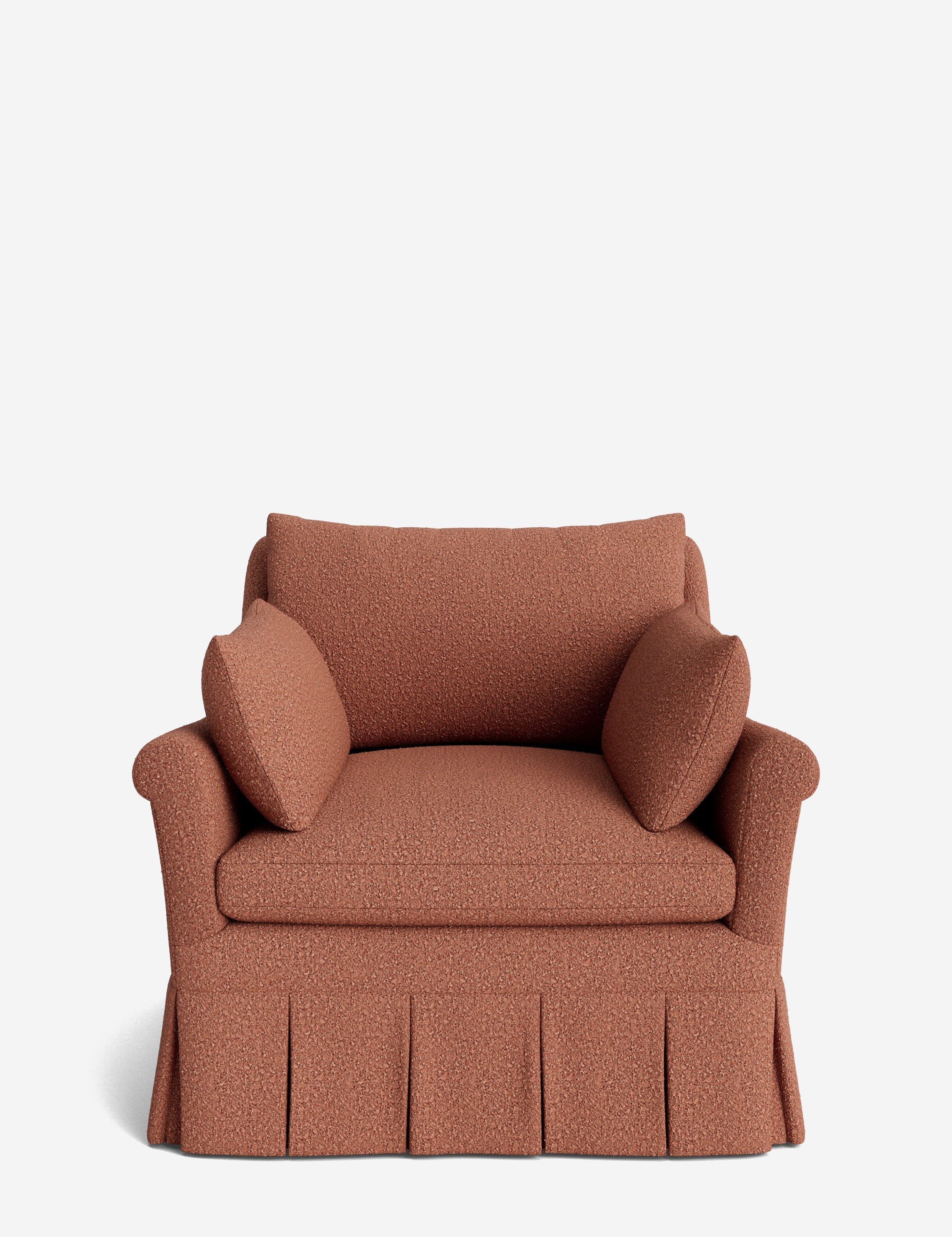 Lulu and Georgia Portola Rolled Arm Luxe Depth Pleated Chair - view 65
