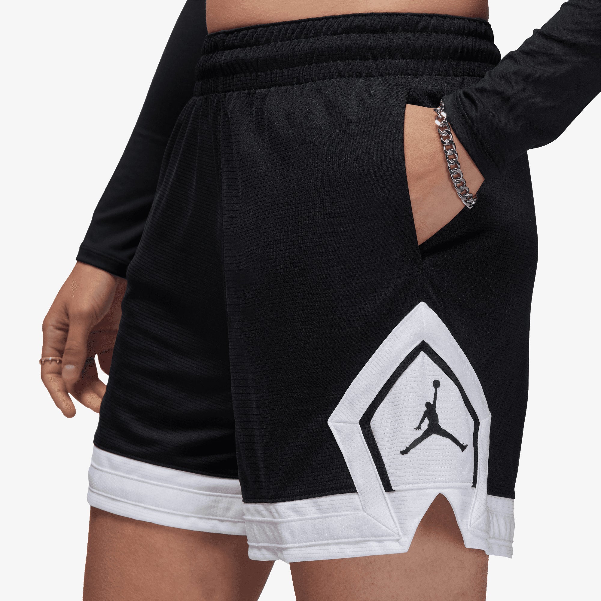 4 diamond short – Jordan | 4 "DIAMOND SHORT { BLACK/WHITE/WHITE/BLACK