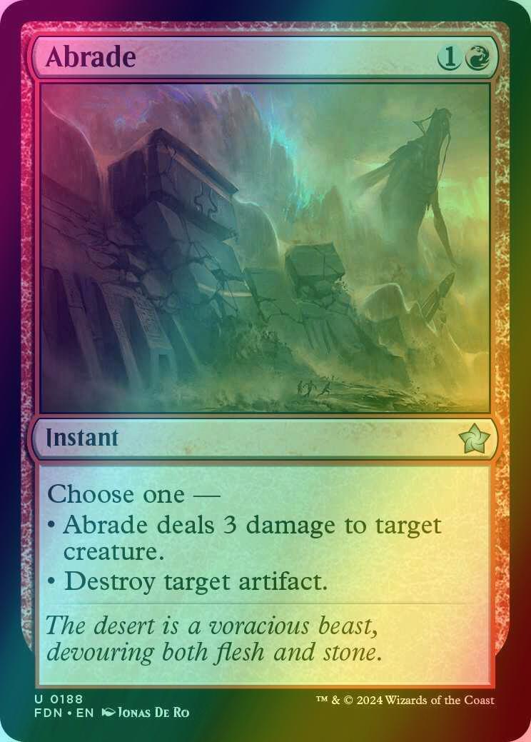 Abrade 188 foundations – Magic Abrade [188] [Foundations] [Foil]
