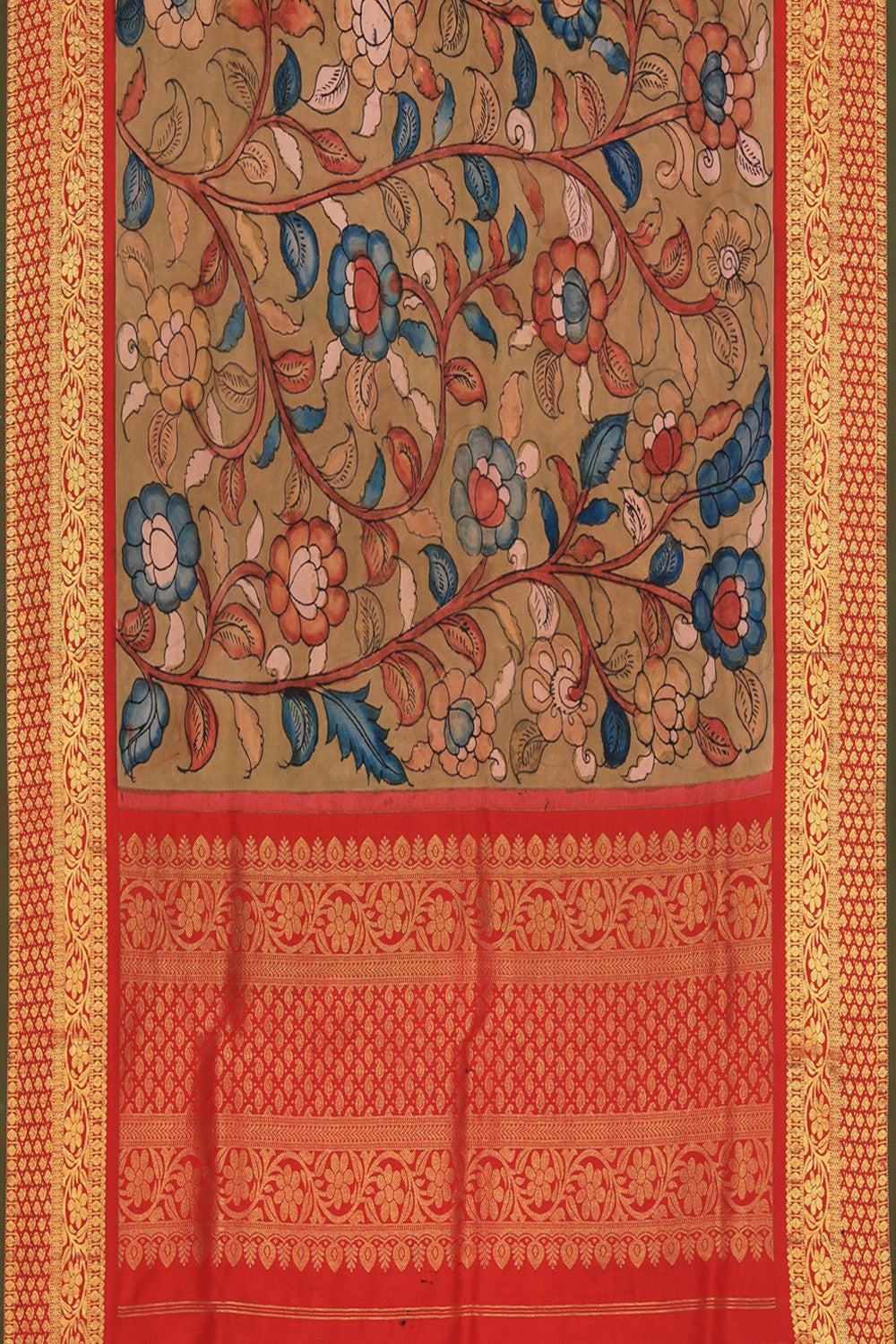Kalanjali Kalamkari Painted Dupatta - view 3