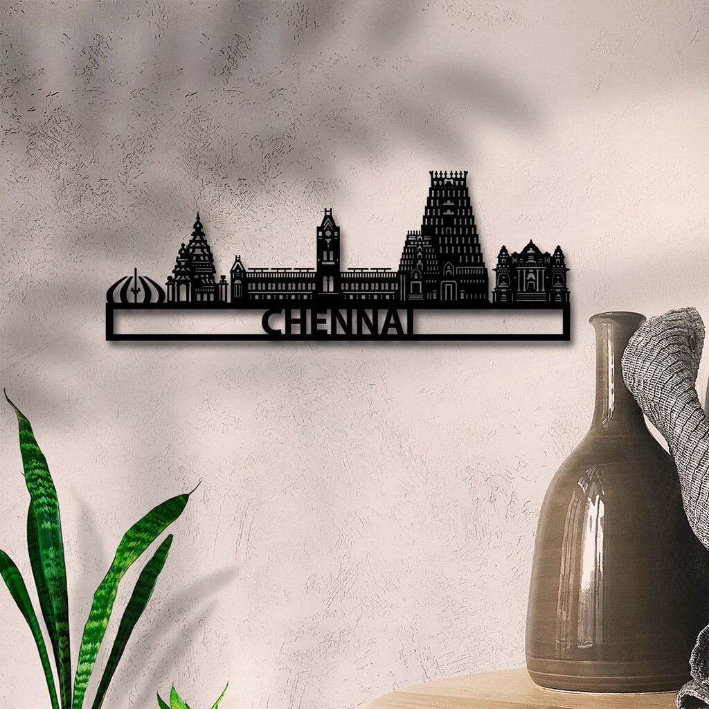 Bigsmall_cc Chennai Skyline Wall Hanging - view 4