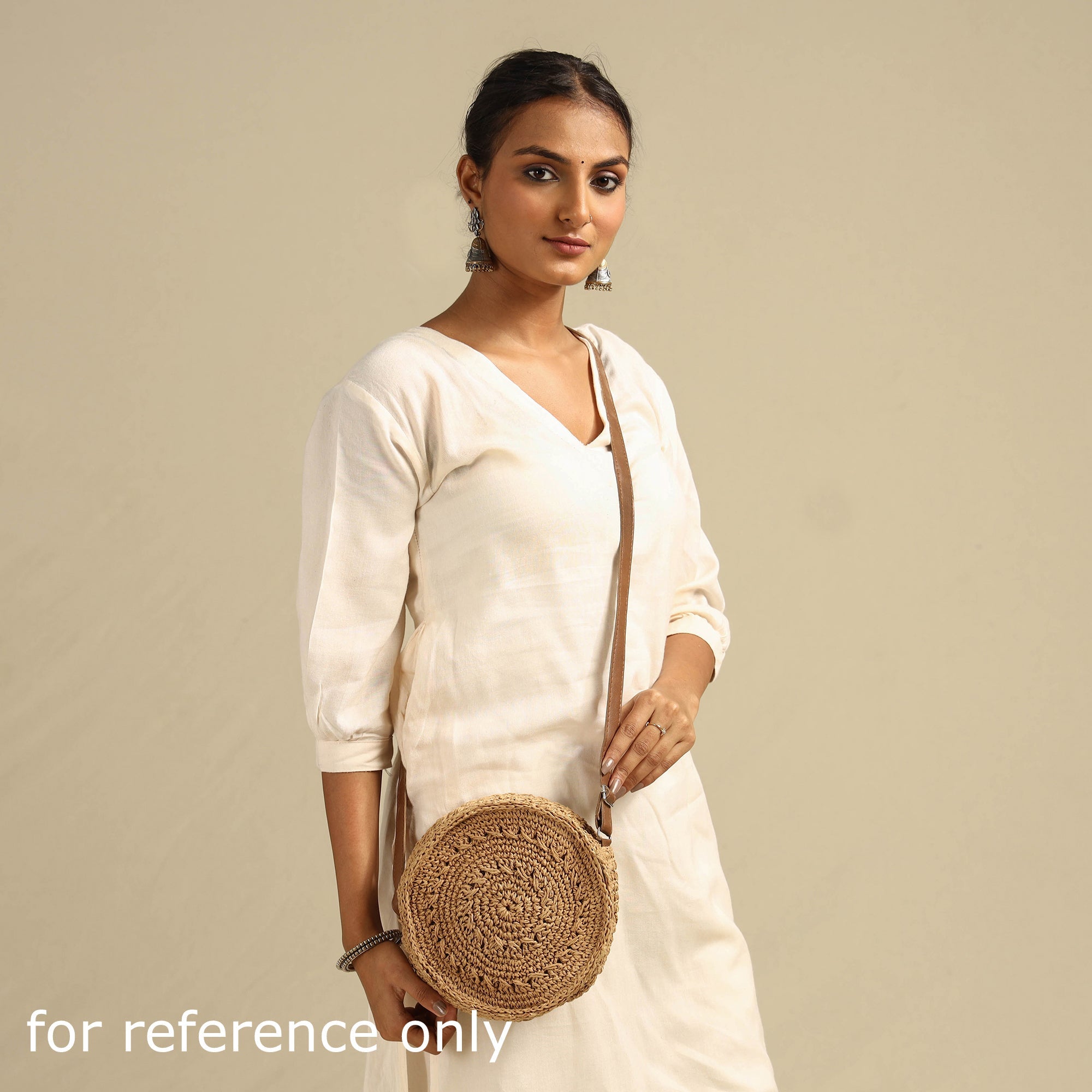 ITOKRI CRAFTS INITIATIVE Brown - Handcrafted Multipurpose Raffia Sling Bag - view 4