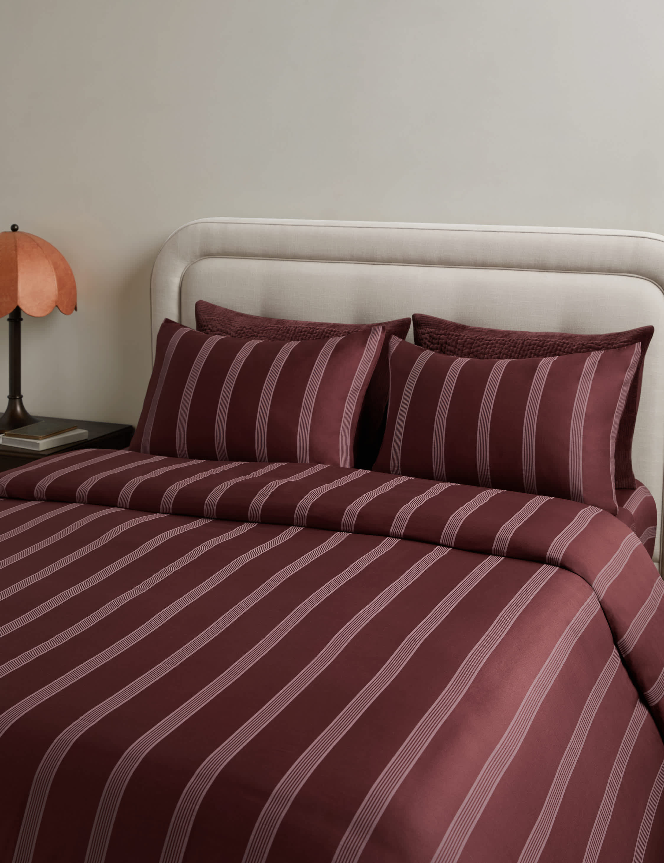 Lulu and Georgia Hemsley Striped Cotton Sateen Duvet Cover