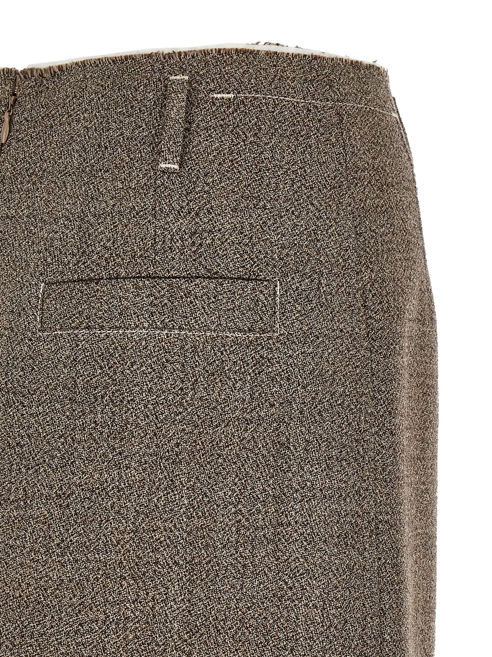 Tela Multi-layer Hem Skirt – 100% virgin wool - view 4