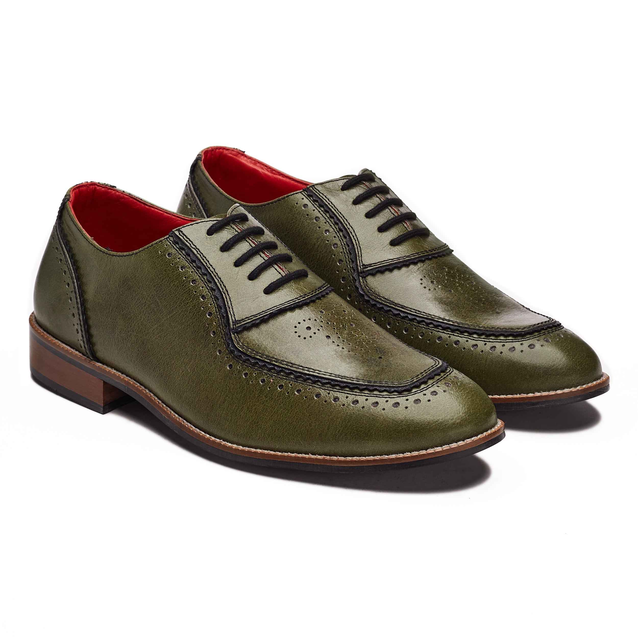 Banjaaran Studio Maharaja Brogues Men – Olive