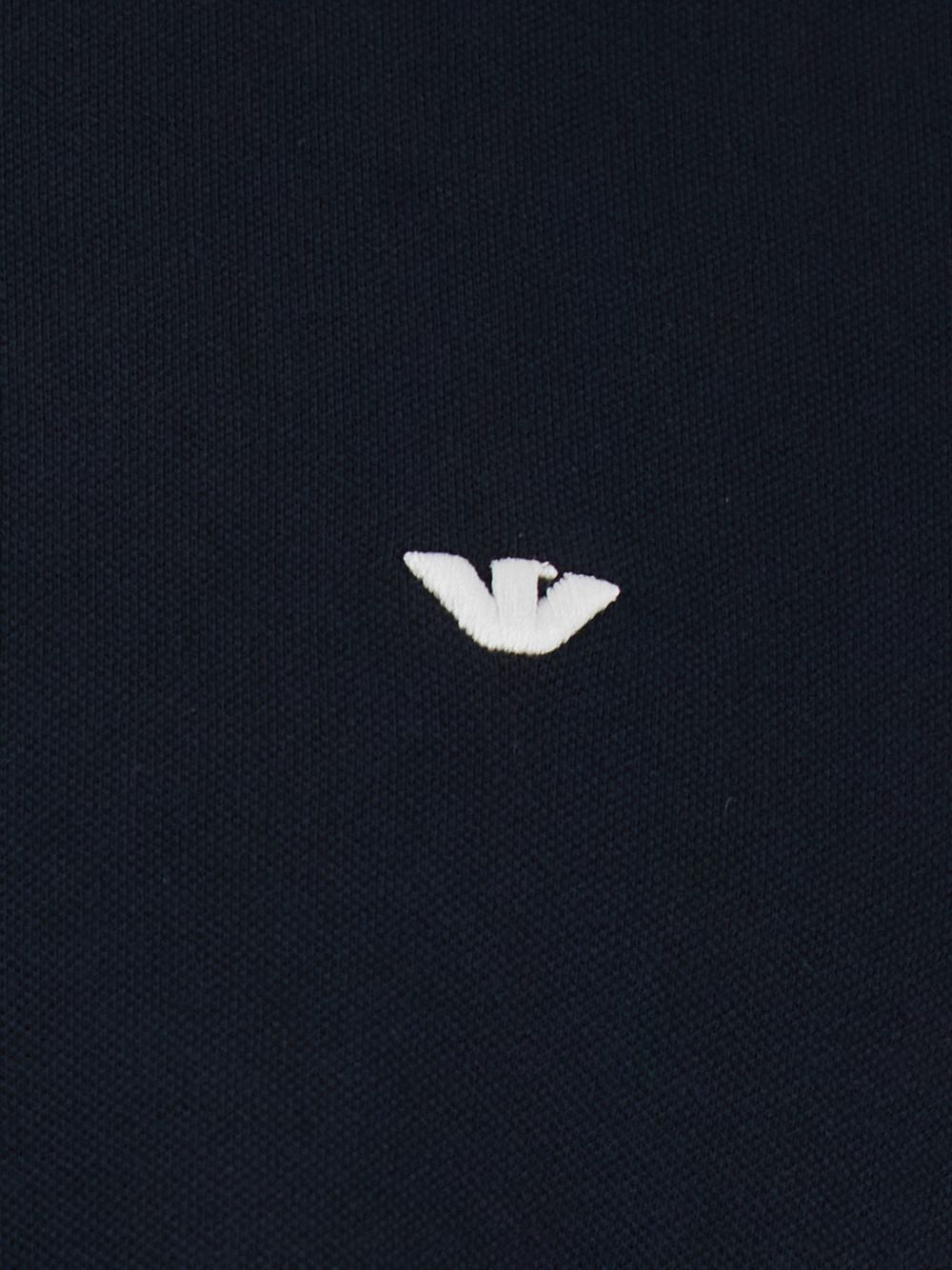 Emporio Armani Logo cotton polo shirt – 96% Cotton, 4% Elastane - view 2