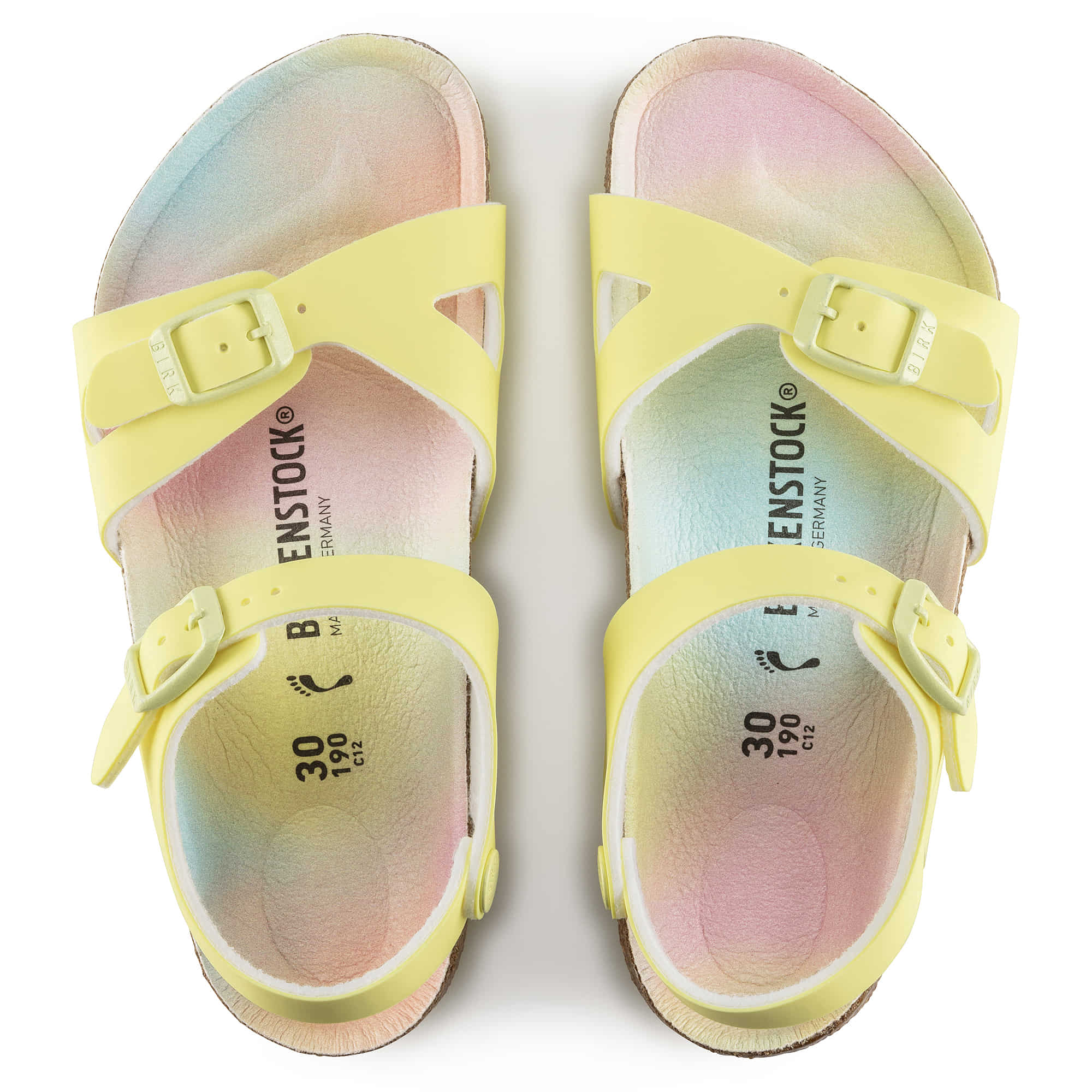 Birkenstock Rio Kids Birko-Flor – Yellow Yellow/Candy Ombre Yellow - view 2