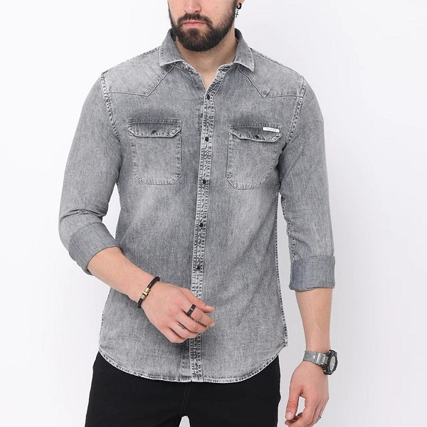 BlackTree Premium RFD Cotton Shirt For Man (Grey)