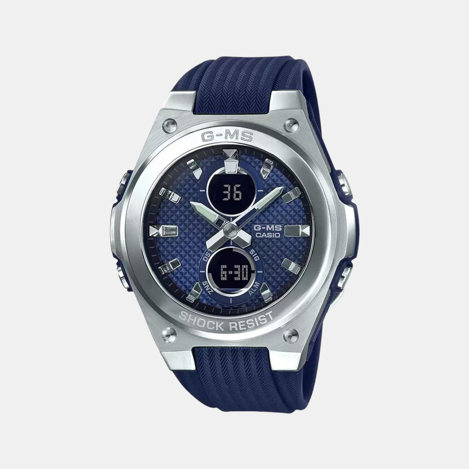 Casio Baby-G Women Quartz Blue Dial Analog-Digital Resin Watch B215