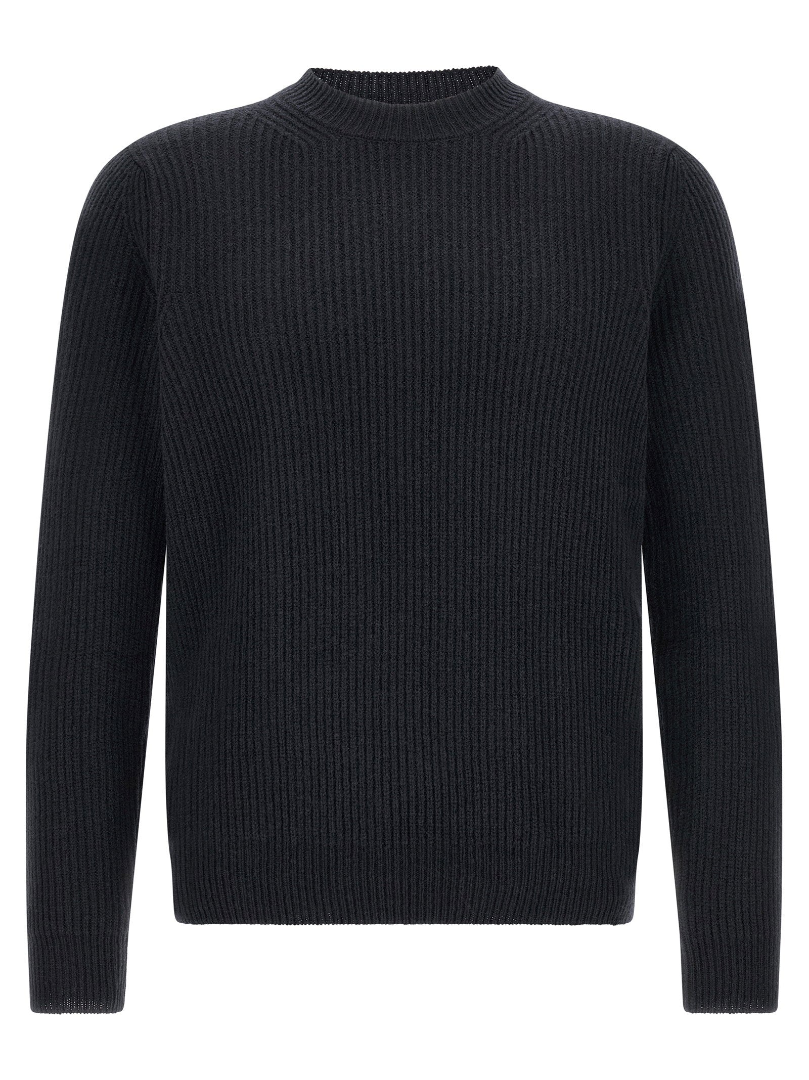 Zanone Ribbed Sweater – 100% virgin wool