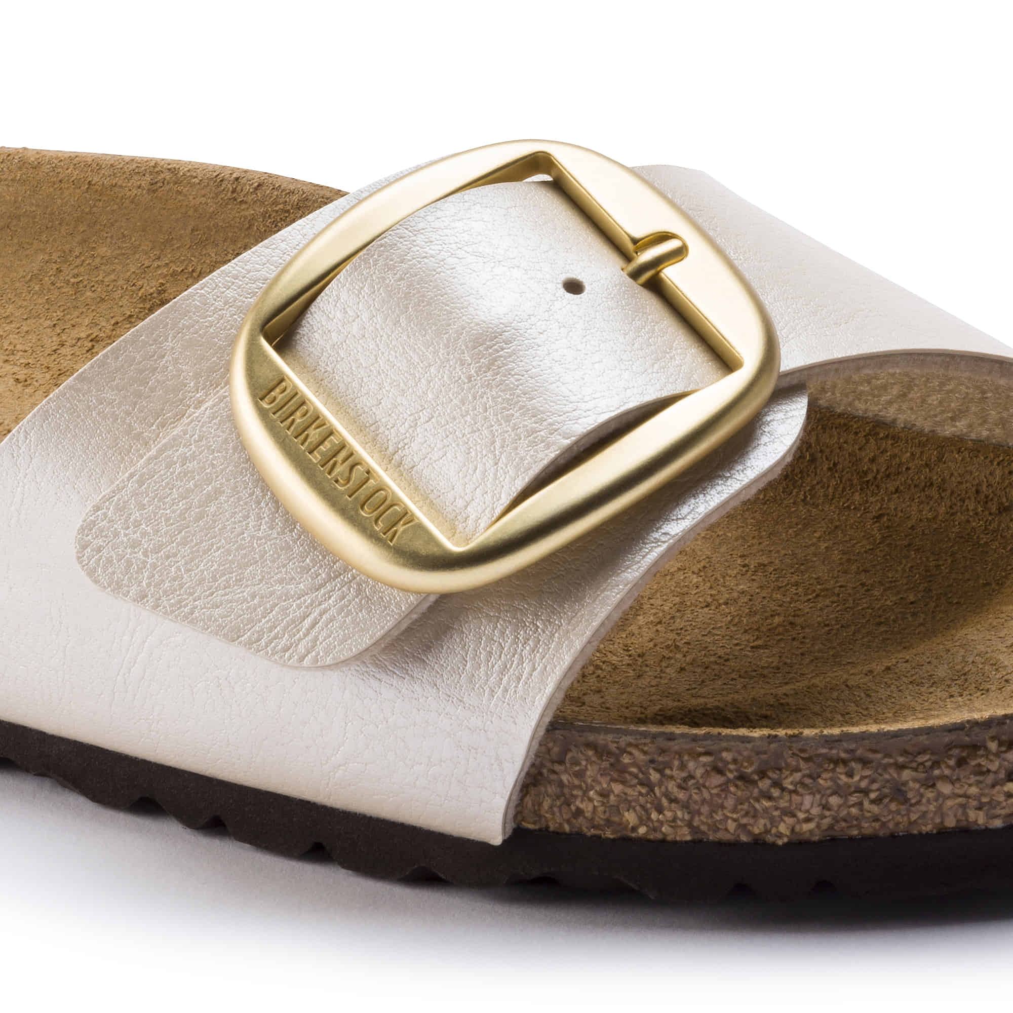 Birkenstock Madrid Big Buckle Birko-Flor – White White/Graceful Pearl - view 5