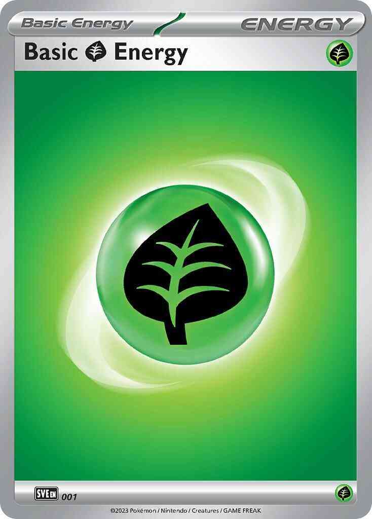 Pokémon Basic Grass Energy - 001 - Common [sve-001] [Non-Holo]