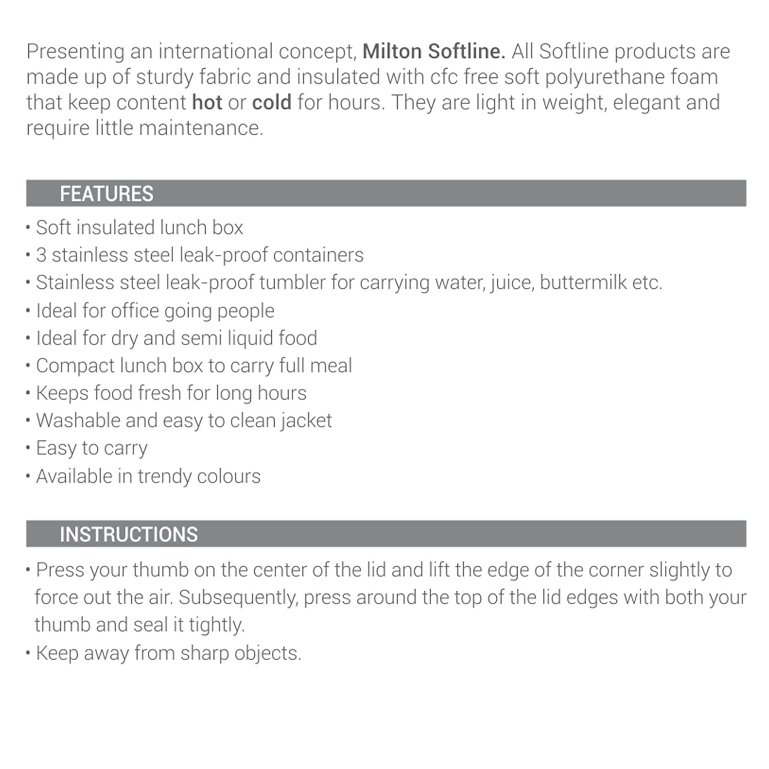 Milton Tasty 3 Stainless Steel Combo 3 Container + Stainless Steel 380 ML Tumbler | Set of 4 Pcs - view 5