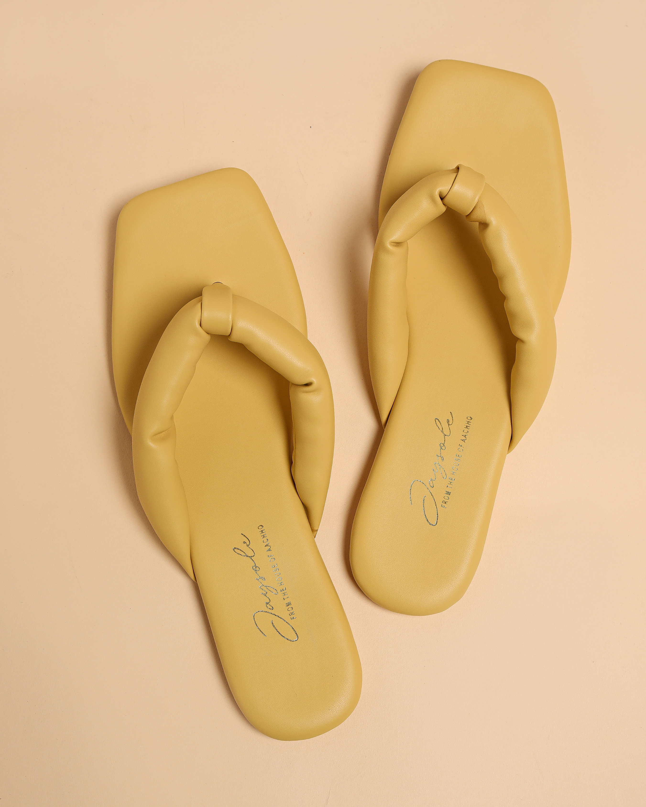 Aachho Strawlight Open Toe Flats - view 2