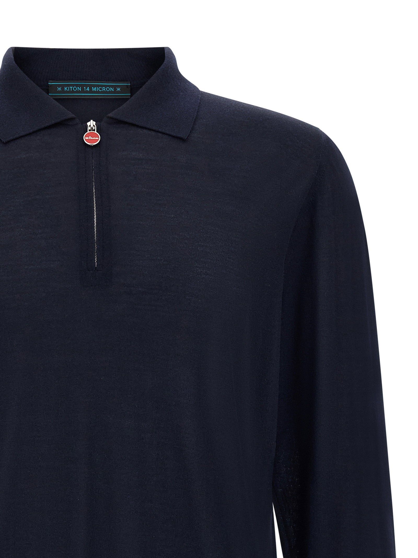 Kiton Wool Polo Shirt 14 Microns – 100% wool - view 3