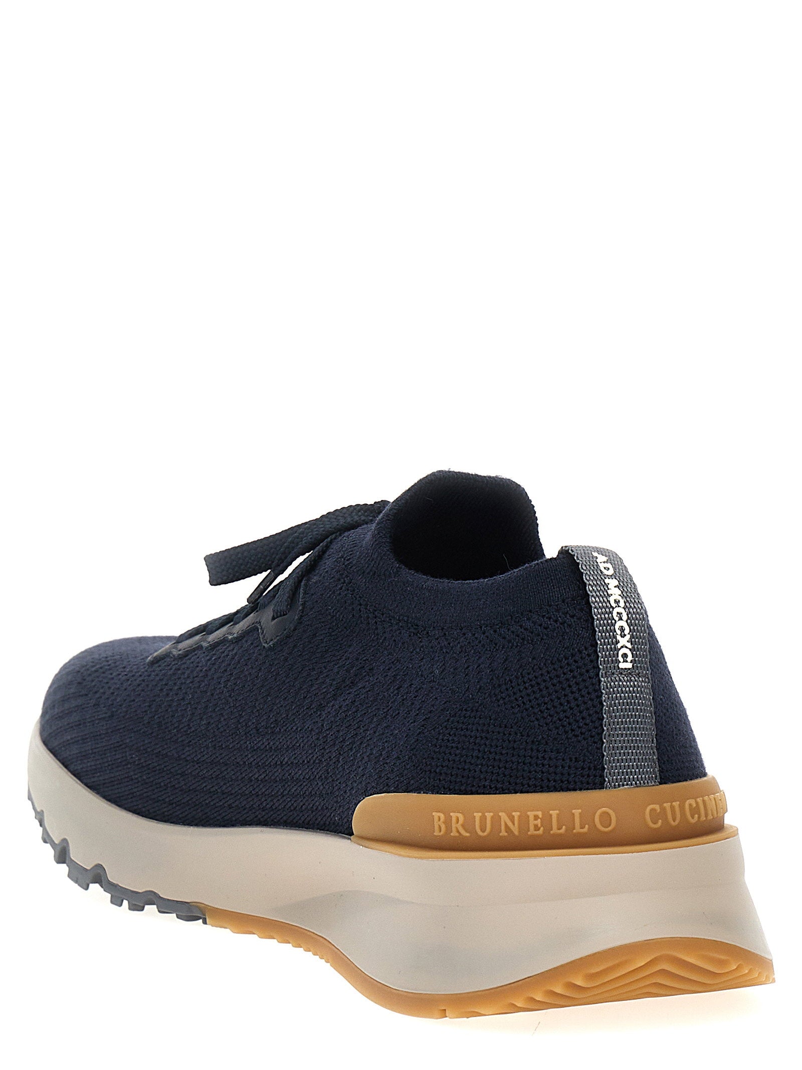 Brunello Cucinelli Knitted Sneakers – 100% wool - view 3
