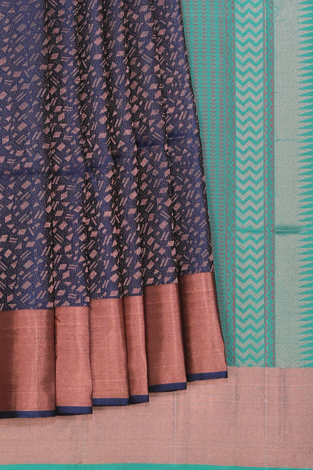 Kalanjali Gorgeous Navy Blue Saree – Women's