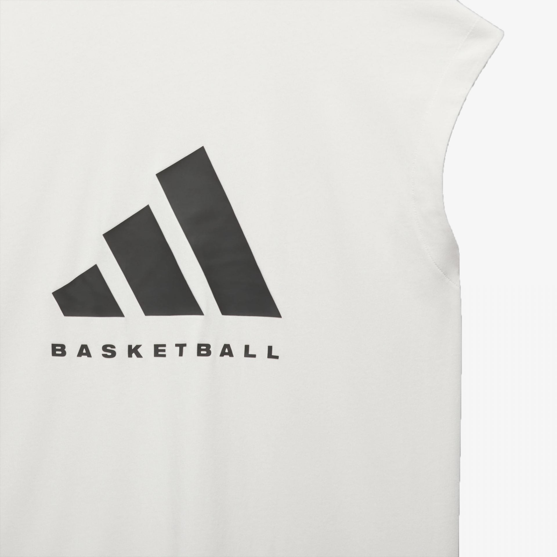 Adidas | BASKETBALL SLEEVELESS TEE { CLOUD WHITE