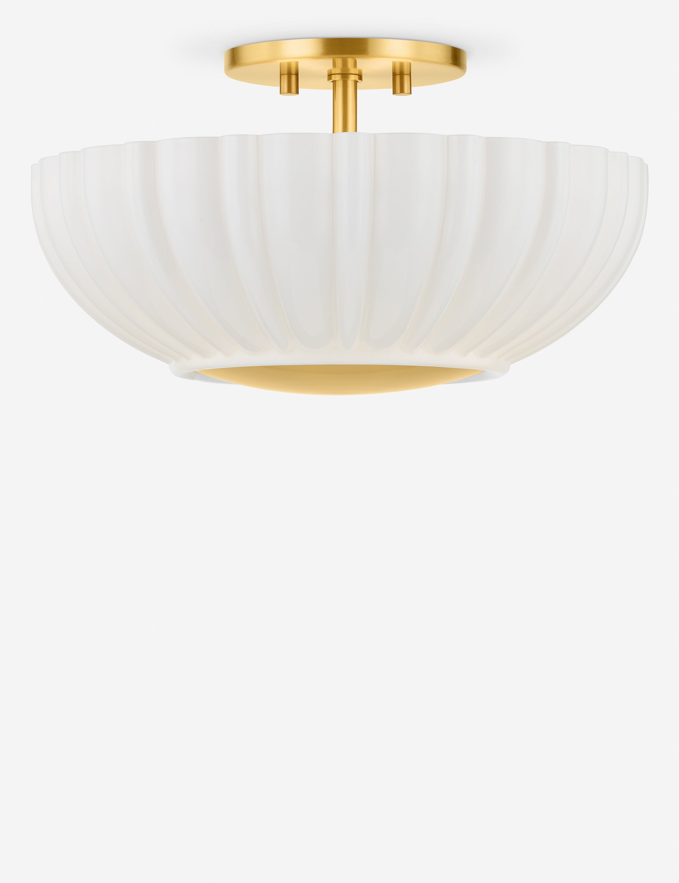 Lulu and Georgia Fleury Flush Mount Light – Brass - view 2