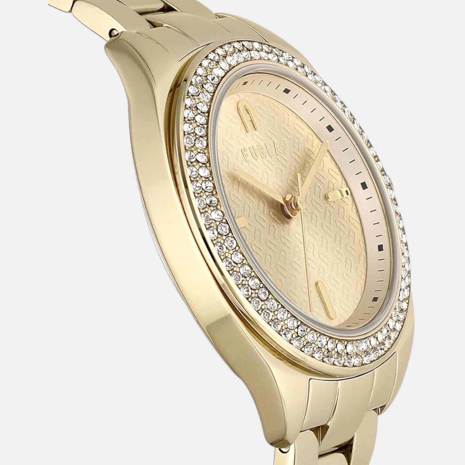 Furla Athleisure Women Quartz Champagne Dial Analog Stainless Steel Watch WW00038003L2 - view 2