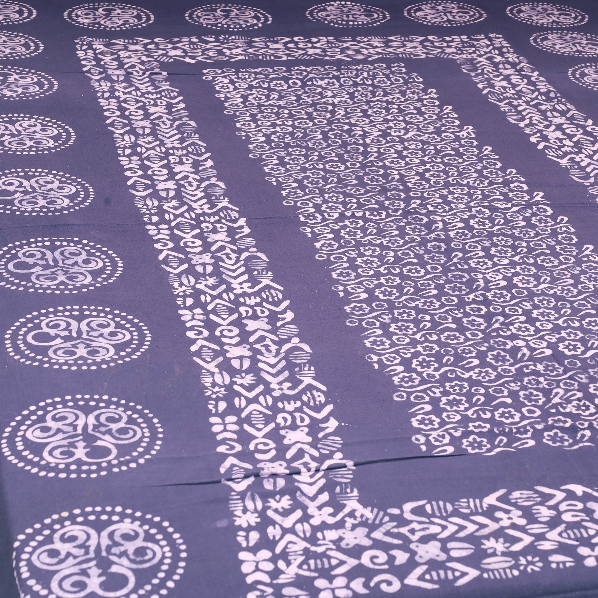 BATIK BY MD. SHARIFF Blue - Cotton Hand Batik Print Single Bedsheet (91 x 57 ) 17 - view 2