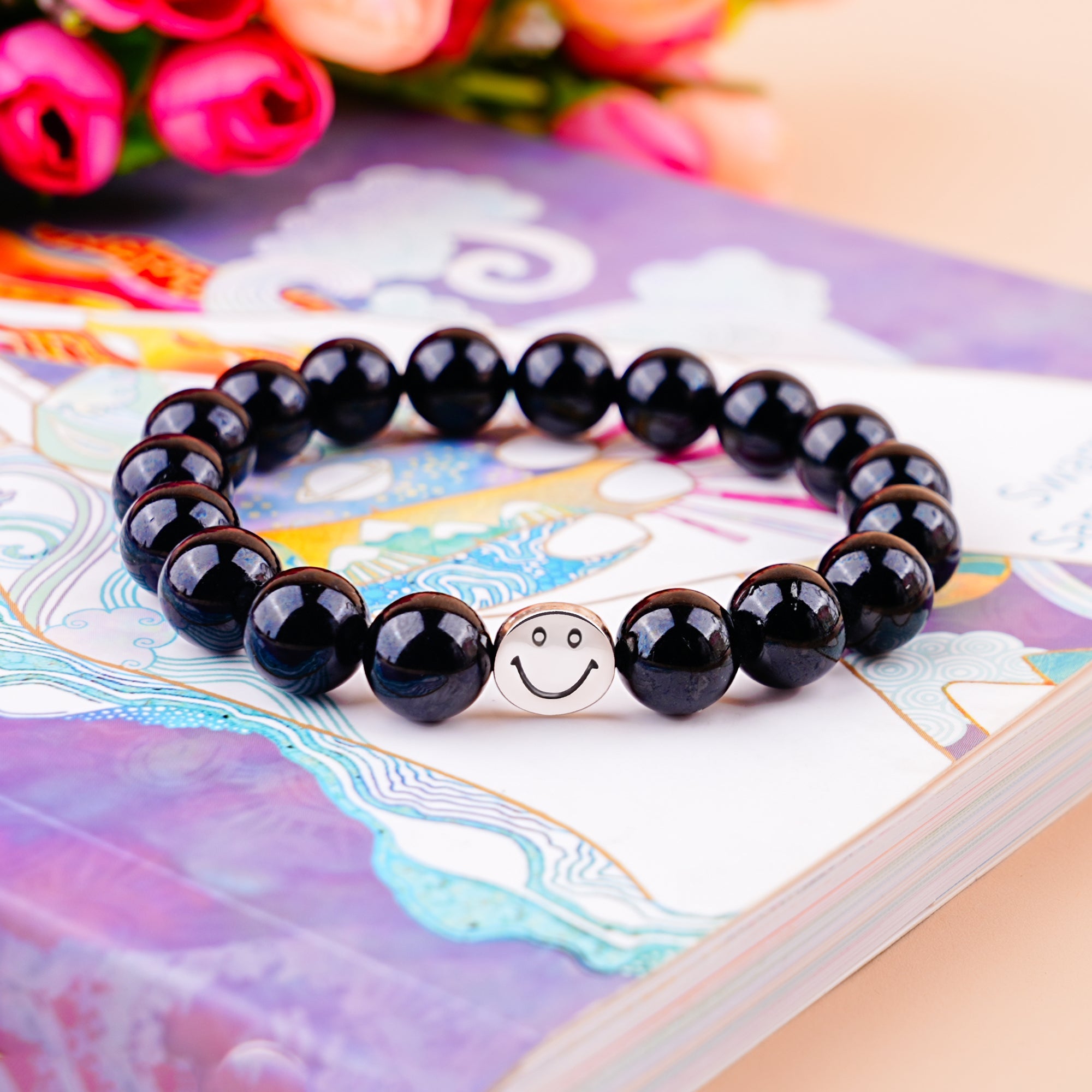 Gemsmantra Smile Bracelet - Black Tourmaline