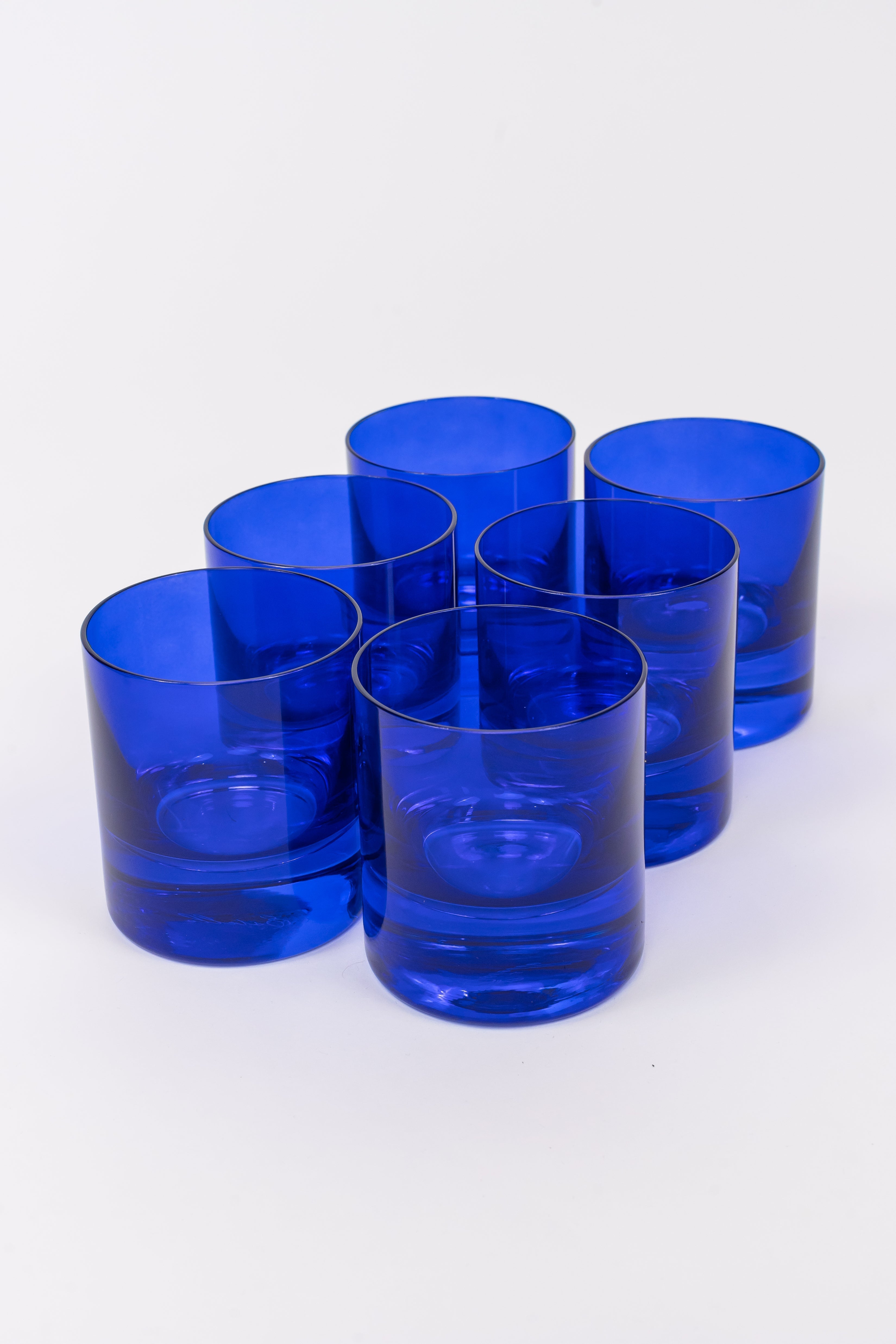 Estelle Colored Glass Estelle Colored Rocks Glass - Set of 6 {Royal Blue} - view 2