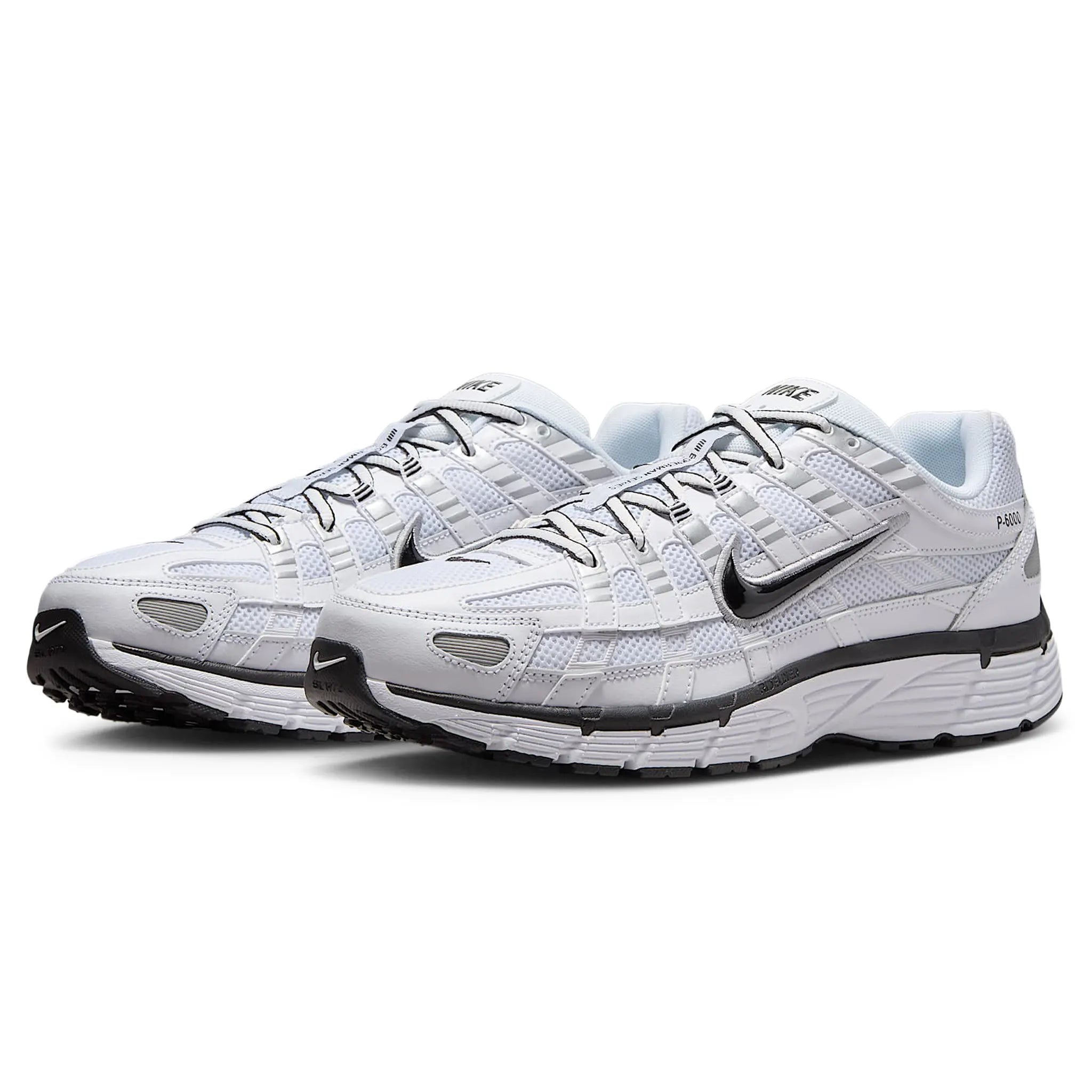 Nike P-6000 White Metallic Silver Black - view 2