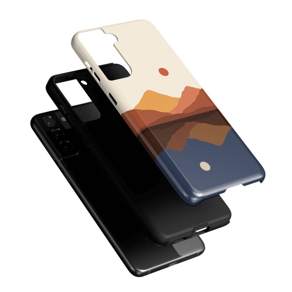 Casetry Opposites Attract | Day & Night Colorblock Mountains Samsung Case - view 18