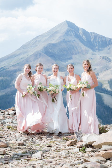 fiftyflowers.com Classic Creamy and Blush Mountain Wedding