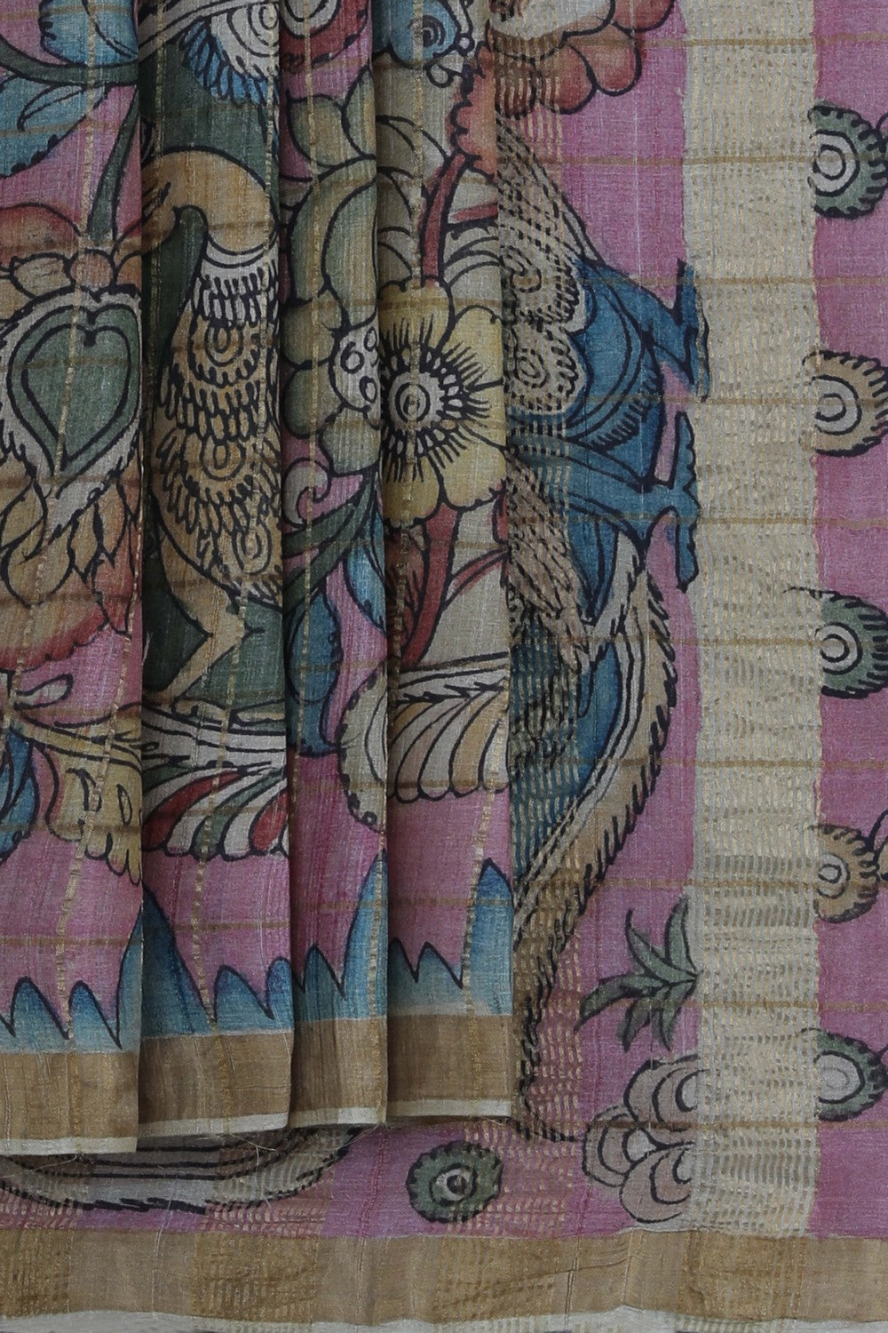 Kalanjali Kalamkari Hand-Painted Saree – Women's