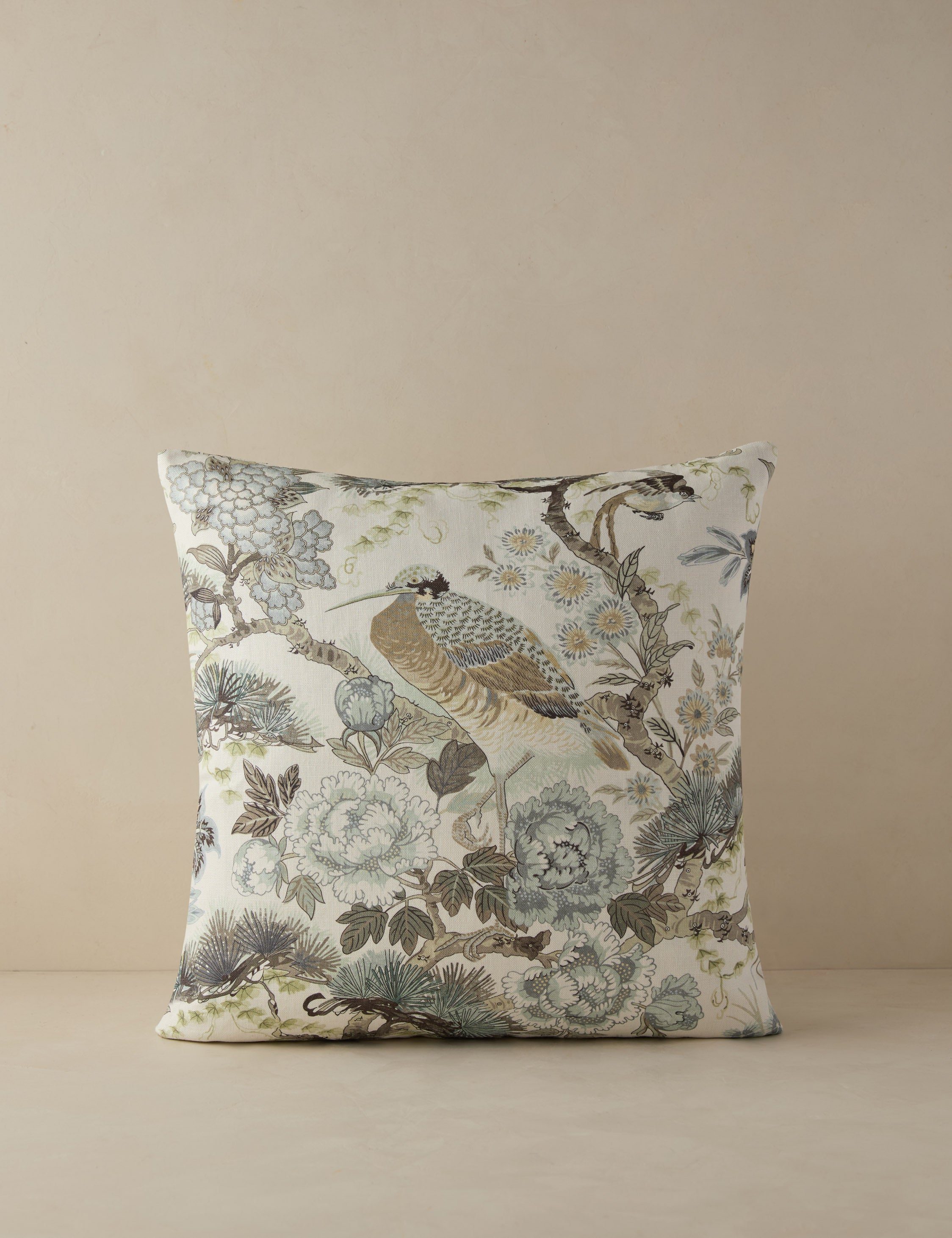 Lulu and Georgia Shenyang Print Linen Pillow by Scalamandre - view 9