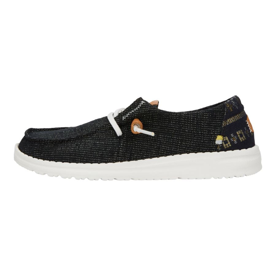 HEYDUDE shoes Wendy Slub Baja Stripe - Black – Women's