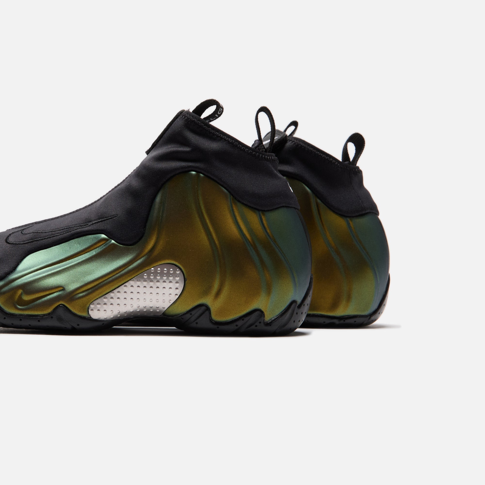 Nike Air Flightposite - Metallic Gold / Black / Metallic Silver / White / Black - view 3