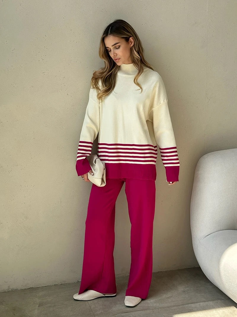 Alamode By Akanksha Ariana Striped Premium Winter Coord Set - Tracksuit - view 15