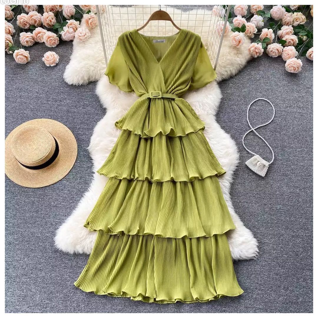 Alamode By Akanksha Jolie Summer Dress – Green