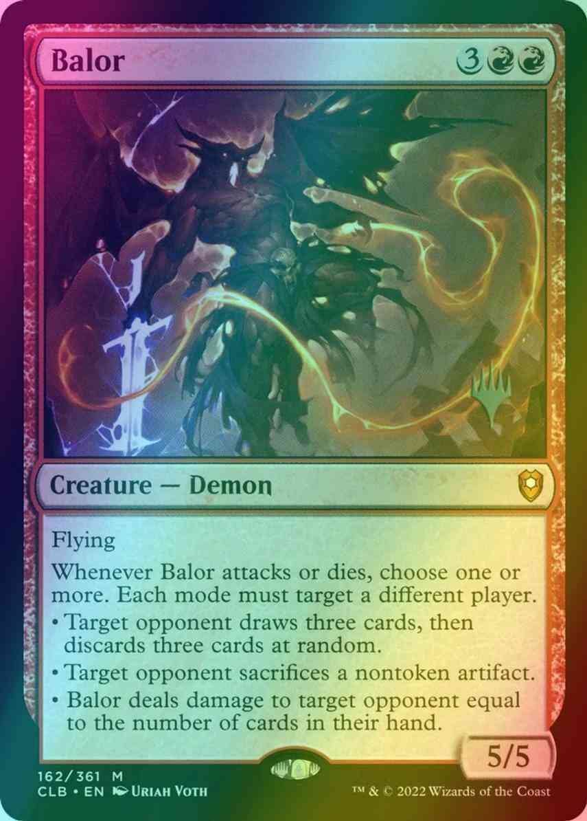 Balor 162p promo – Magic Balor [162p] [Promo Pack] [Commander Legends: Battle for Baldur's Gate: Promos] [Foil]