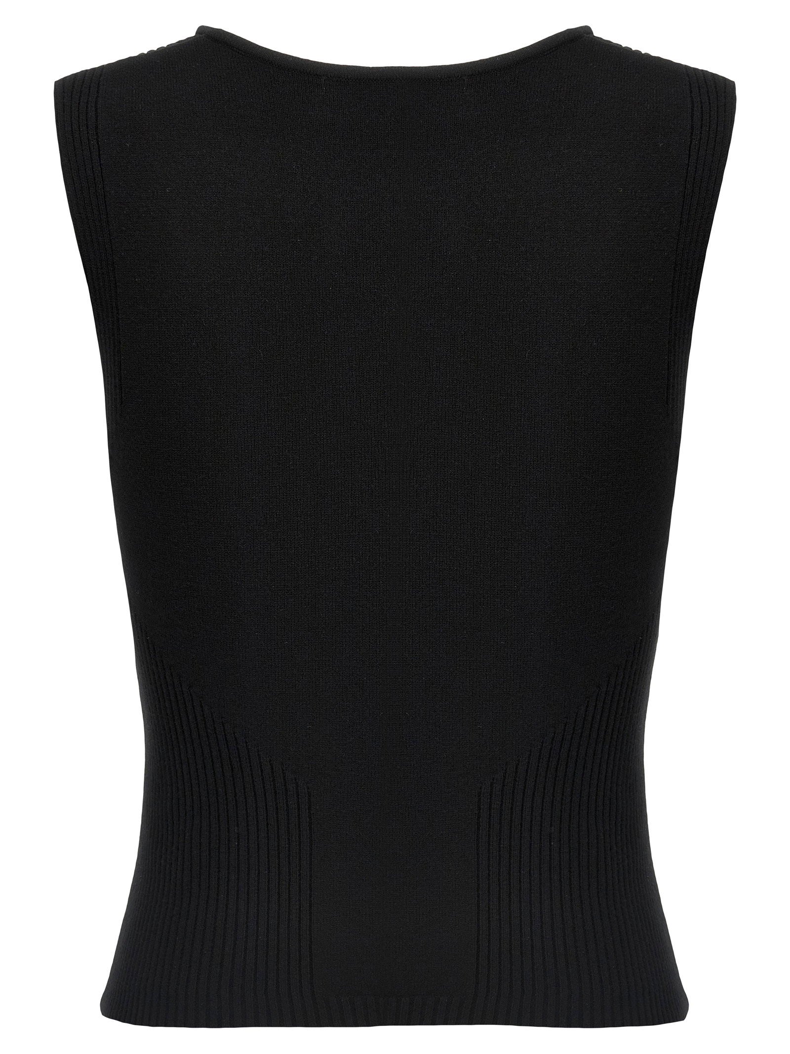 Marine Serre Moon Jewelry Knit Open Neck Top - view 2